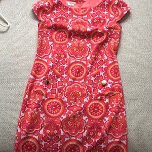 London Times size 6 mod dress; buttons faded
